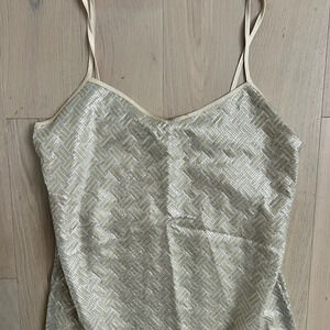 Banana Republic Cream Sparkle Tank